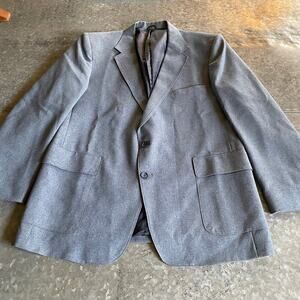 Vintage Levi's Action Suit Blazer Jacket Mens 46R XL Sport Coat Sta Prest Blue